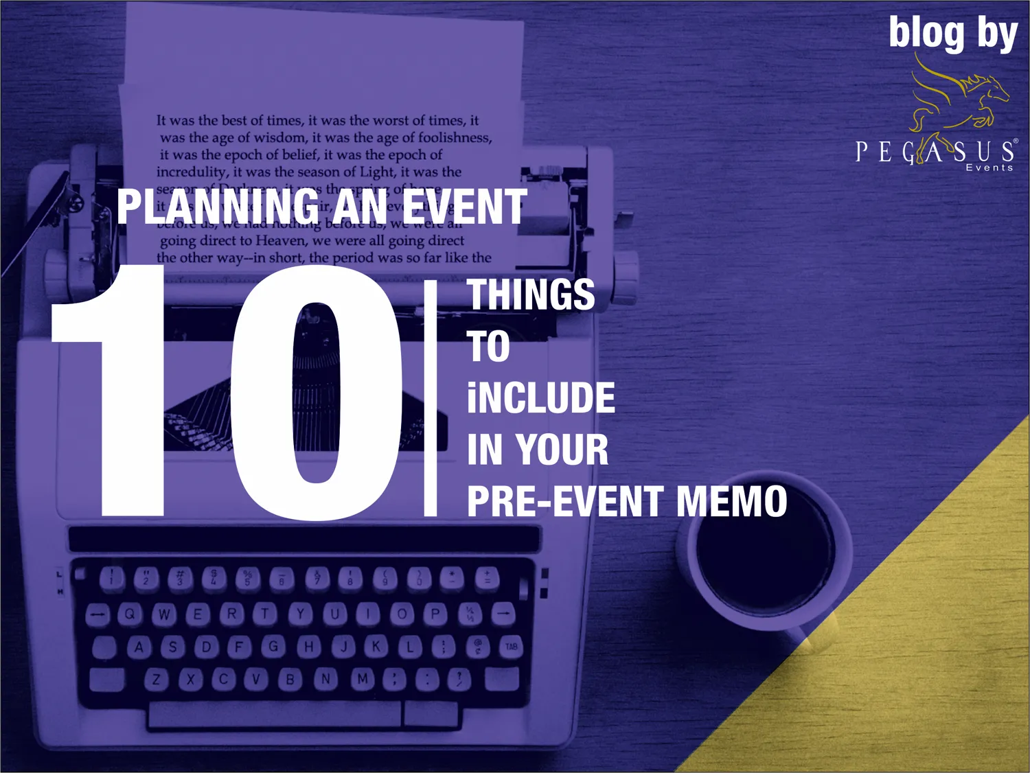 10 things to include within your pre-event memo