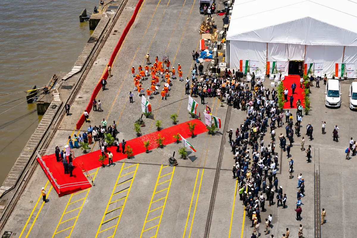 CMA-GGM Vittoria Ship Launch
